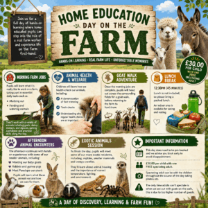 Home Education Farm Day - June 19th 10.00-3.00