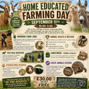 Home Educated Farm Day - September 11th 10.00-3.00