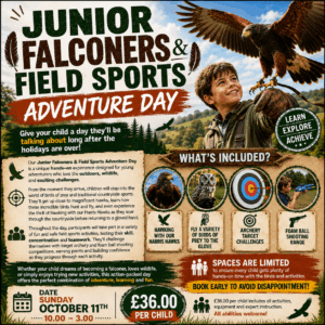 Junior Falconers Adventure Day - October 11th 10.00-3.00
